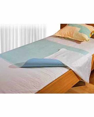 Wasbare bed onderlegger met instopstrook 85 x 90 cm