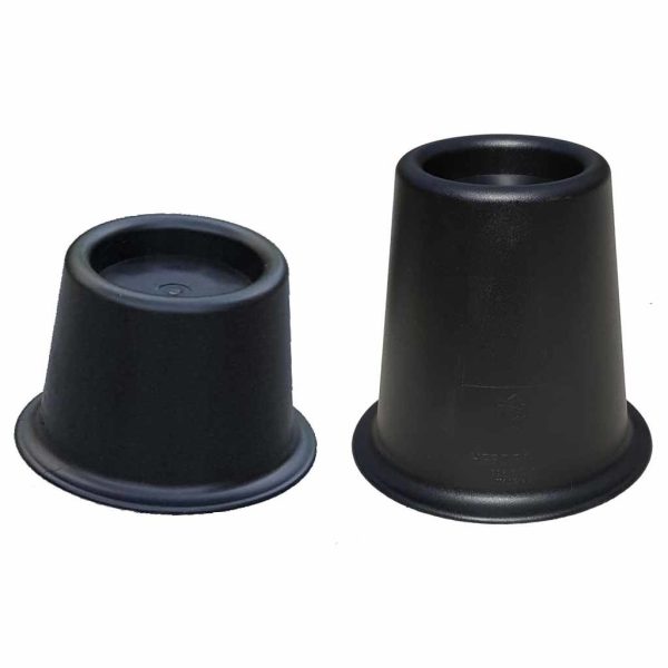 Bedverhogers klossen 14 cm | Per set van 4 stuks | Stoelverhogers | Meubelverhogers | Zwart | PR60706-L