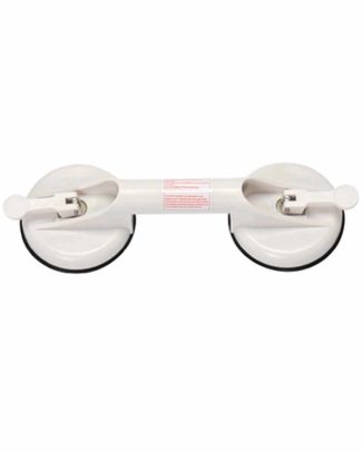 Handgreep Solido met zuignappen | Drive | Totale lengte 33 cm | Lengte greep 9,5 cm | Wandbeugel zonder boren | Wit | 660100100