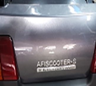 Afikim Afikim achterkap donker grijs compleet met verlichting - Breeze S 2017 | Breeze S PLUS