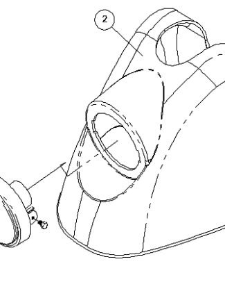 Fortress Calypso Voorkap Fortress Calypso 3W zilver (zonder lamp)  - Tweedehands