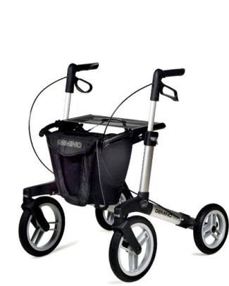 Gemino Gemino 60 zilver rollator met extra grote wielen
