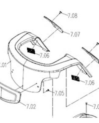Excel Voorkap tbv voorbumper Midnight Black Galaxy II (7.01)