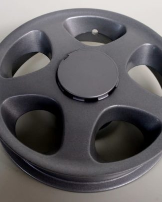 Trophy Achterwiel 10” links compleet grijs met remtrommel Trophy - Tweedehands