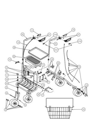 Vermeiren Linkerhandvat voor uw Vermeiren 286B rollator (10 afbeelding)
