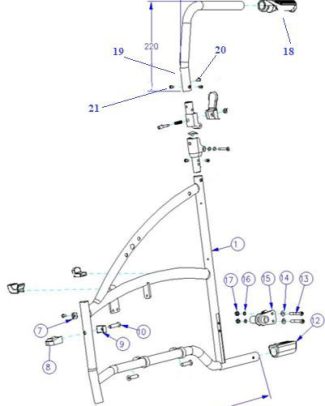 Excel Achteras plaat compleet (asbus/ring/moer) - Afbeelding 13-17