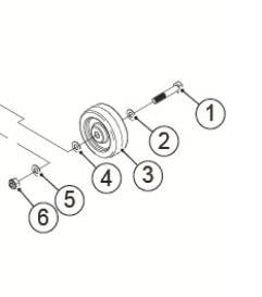 Fortress Calypso Wiel anti-tip compleet Fortress Calypso (Nr.1-6) - Tweedehands