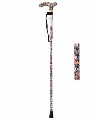 Luxe opvouwbare wandelstok (verschillende designs) | Maak een keuze : Japanse bloemen