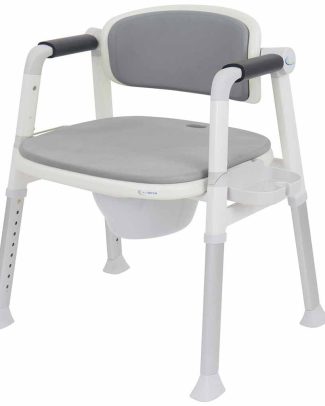 Commode - Douche-/Toiletstoel | Kies uw kleur : Grijs | MultiMotion