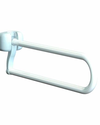 Opklapbare toiletbeugel - gecoat staal | Lengte: 70 cm | Kleur: Wit | Toiletsteun | WC Steun | PR50949-70