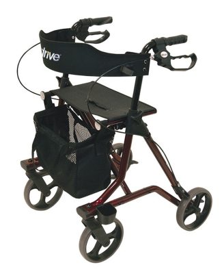 Lichtgewicht Rollator Torro (6,9 kg) | Kies uw kleur : Bordeauxrood | Drive