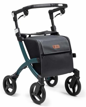 Rollz Flex 2 rollator classic (7,4 kg) | Rollator met grote boodschappentas | Jungle Green | Lichtgewicht rollator | 3010RF0014