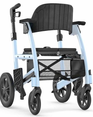Prestige Rollator en Rolstoel in 1 | Kies uw kleur : Licht blauw | Triumph