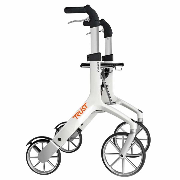 Lichtgewicht rollator Let&apos;s Fly (6,9 kg) | Kleur : Wit | TrustCare