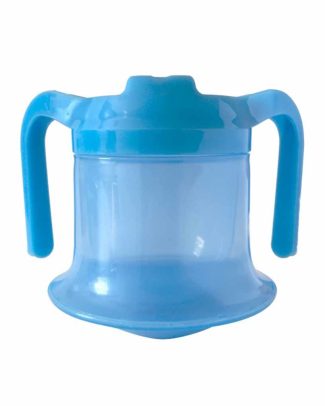 Tuimelbeker met smal tuitje | Glow in the dark | Inhoud: 250 ml | Blauw | PR65139