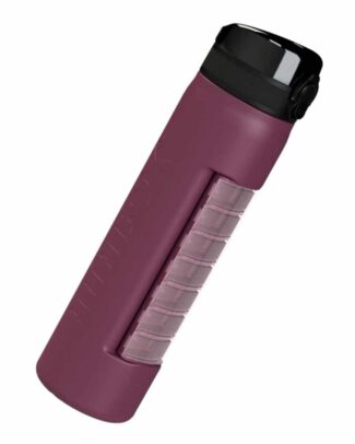 2Go drinkfles met medicijndoosje | Kies uw kleur : Bordeaux | Anabox