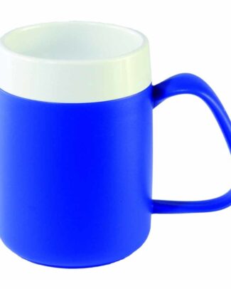 Conische warmhoudbeker | Kleur: Blauw | Inhoud: 200 ml | Drinken zonder uw hoofd te kantelen | OR207BL | Ornamin