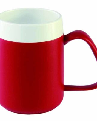 Conische warmhoudbeker | Kleur: Rood | Inhoud: 200 ml | Drinken zonder uw hoofd te kantelen | OR207RO | Ornamin