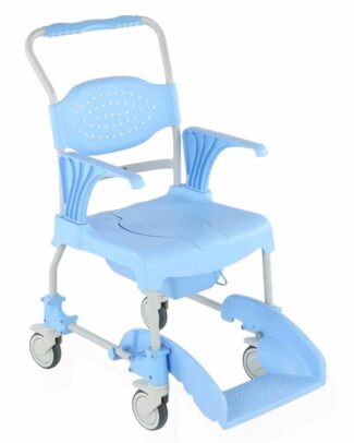 Mobiele Douche- en Toiletstoel | Douchestoel met wielen en armleuningen | Blauw | Able2 | PR45115