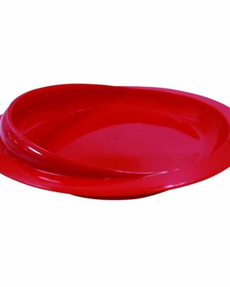 Schepbord met zuignap | Geschikt voor éénhandig gebruik | Vaatwasmachinebestendig | Rood | PR65658-R