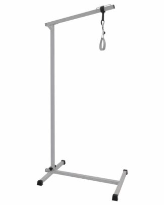 Bedpapegaai inklapbaar met voet | Bedheffer | Bedgalg | Maximaal 130 kg | Met verstelbare band en handgreep | Wit | HE430915