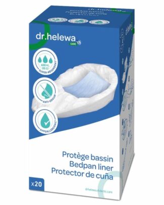Hygiënische opvangzakken voor Bedpan | Dr Helewa | Verpakking 20 stuks | Sluitbaar | DH1000