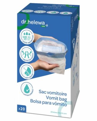 Hygiënische opvangzakken voor Braaksel | Dr Helewa | Verpakking 20 stuks | Sluitbaar | DH1040