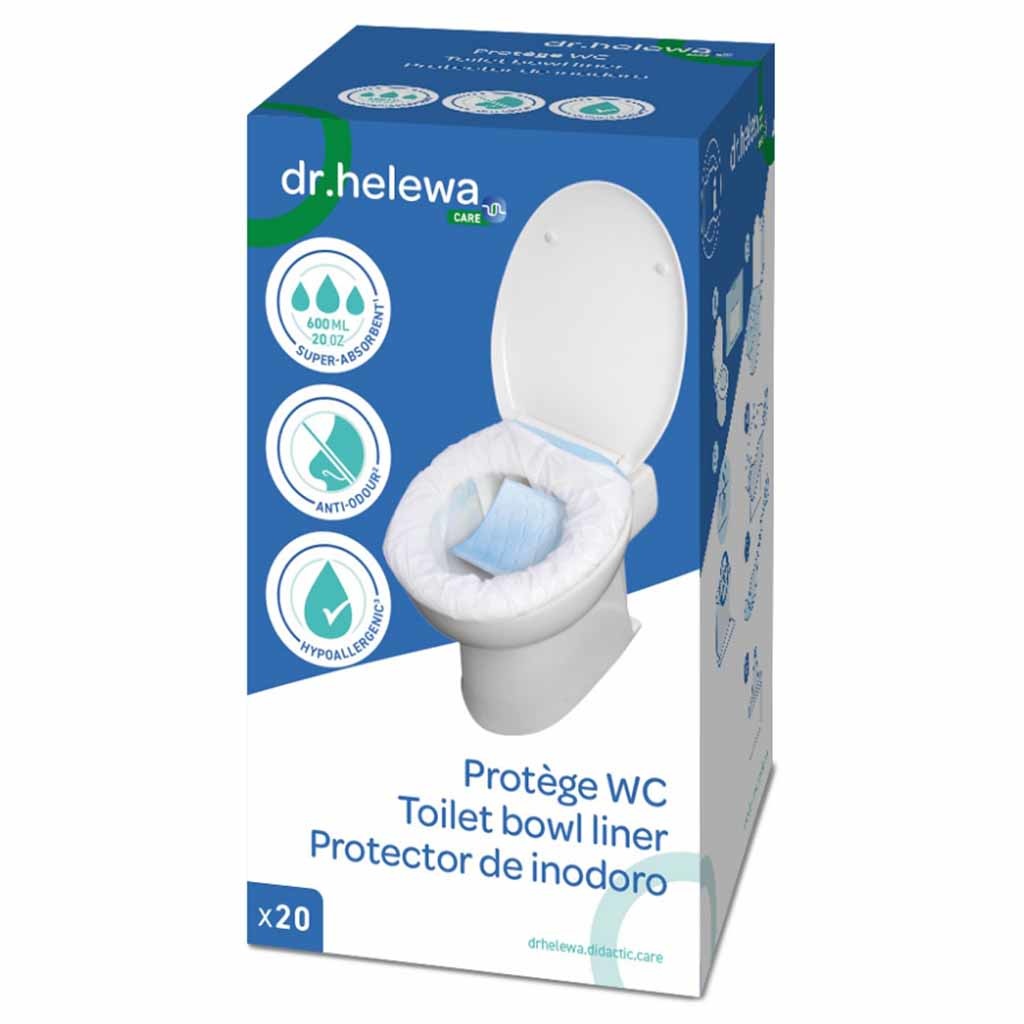 Hygiënische opvangzakken voor toilet | Dr Helewa | Verpakking 20 stuks | Sluitbaar | DH1020