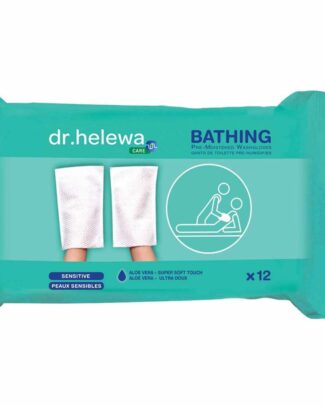 Vochtige ECO washandjes | 12 stuks | Wegwerp | Aloë vera | Groene thee extract | Dr. Helewa | DH4000 | Dr Helewa