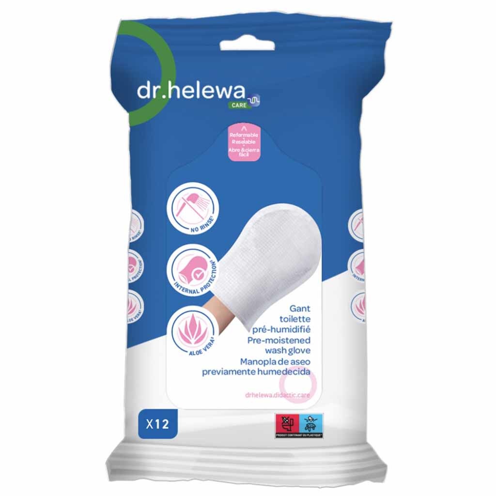 Vochtige washandjes met beschermlaag | Haar | 2 stuks | Dr. Helewa | DH3010 | Dr Helewa