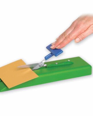 Tafelschaar op plastic voet | Schaar eenhandig gebruik | Zelfopenend | PR63052