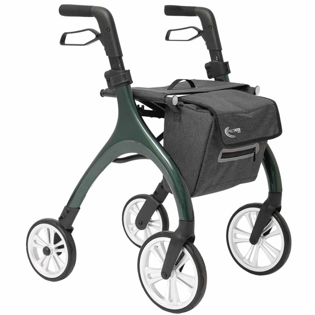 Curve lichtgewicht rollator met softwielen | Kies uw kleur : Groen | MultiMotion
