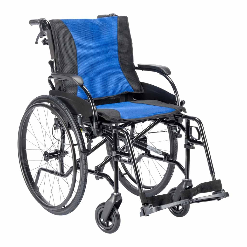 Rolstoel Air - Extra licht (12 kg) | Kies uw kleur : Blauw | MultiMotion