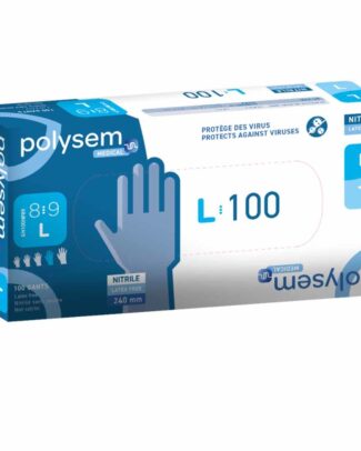 Nitril onderzoekshandschoenen | Polysem | L | Bescherming tegen ziektekiemen en virussen | Latexvrij | DH6000-L