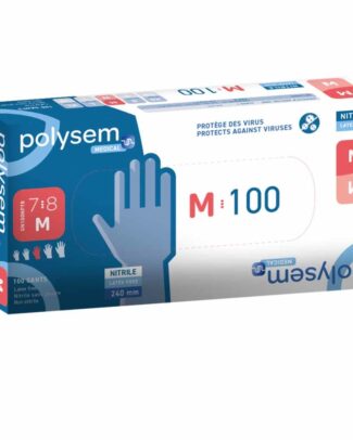 Nitril onderzoekshandschoenen | Polysem | Medium | Bescherming tegen ziektekiemen en virussen | Latexvrij | DH6000-M