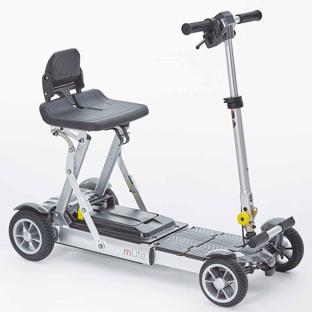 MLite Lichtgewicht Opvouwbare Scootmobiel (17,9 kg) | Kies uw kleur : Grijs