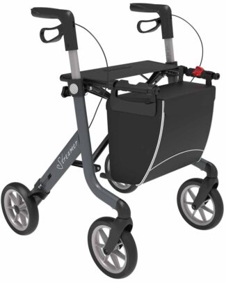 Rollator Streamer lichtgewicht (6,2 kg) | "Lengte persoon: Medium (extra laag) 135 - 164 cm","Kies uw kleur: Grijs" | Rehasense