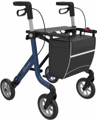 Rollator Streamer lichtgewicht (6,2 kg) | "Lengte persoon: Large (standaard) 165 - 200 cm","Kies uw kleur: Electric blue" | Rehasense