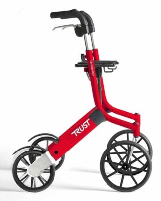 Lichtgewicht rollator Let's Go Out (Buitenkansje) | Kies uw kleur : Rood | TrustCare