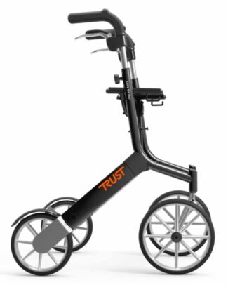 Lichtgewicht rollator Let's Go Out (Buitenkansje) | Kies uw kleur : Zwart | TrustCare