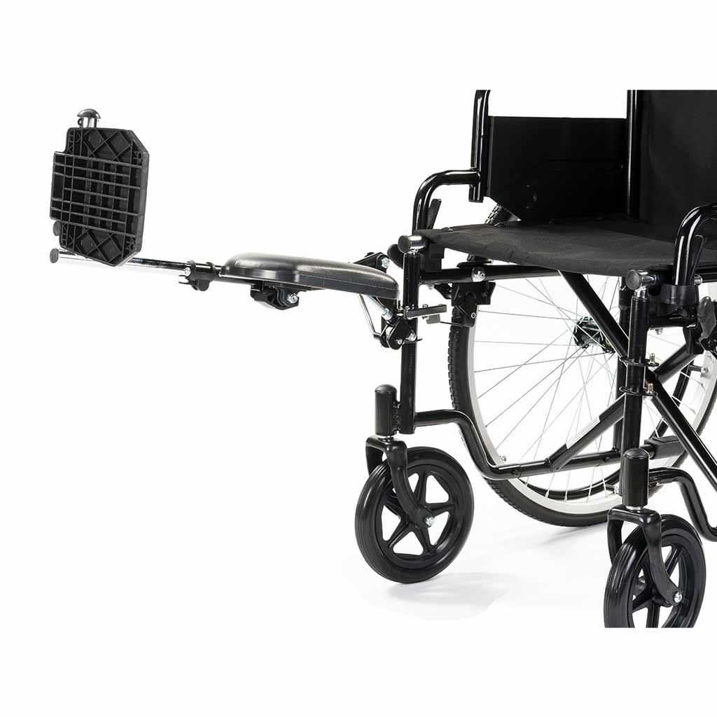 Rolstoel beensteun verstelbaar voor (M1, M1Plus, M9 en Compact Lite) | MultiMotion | Rechts | Zwart | Opklapbare rolstoel | Transportrolstoel 10040007